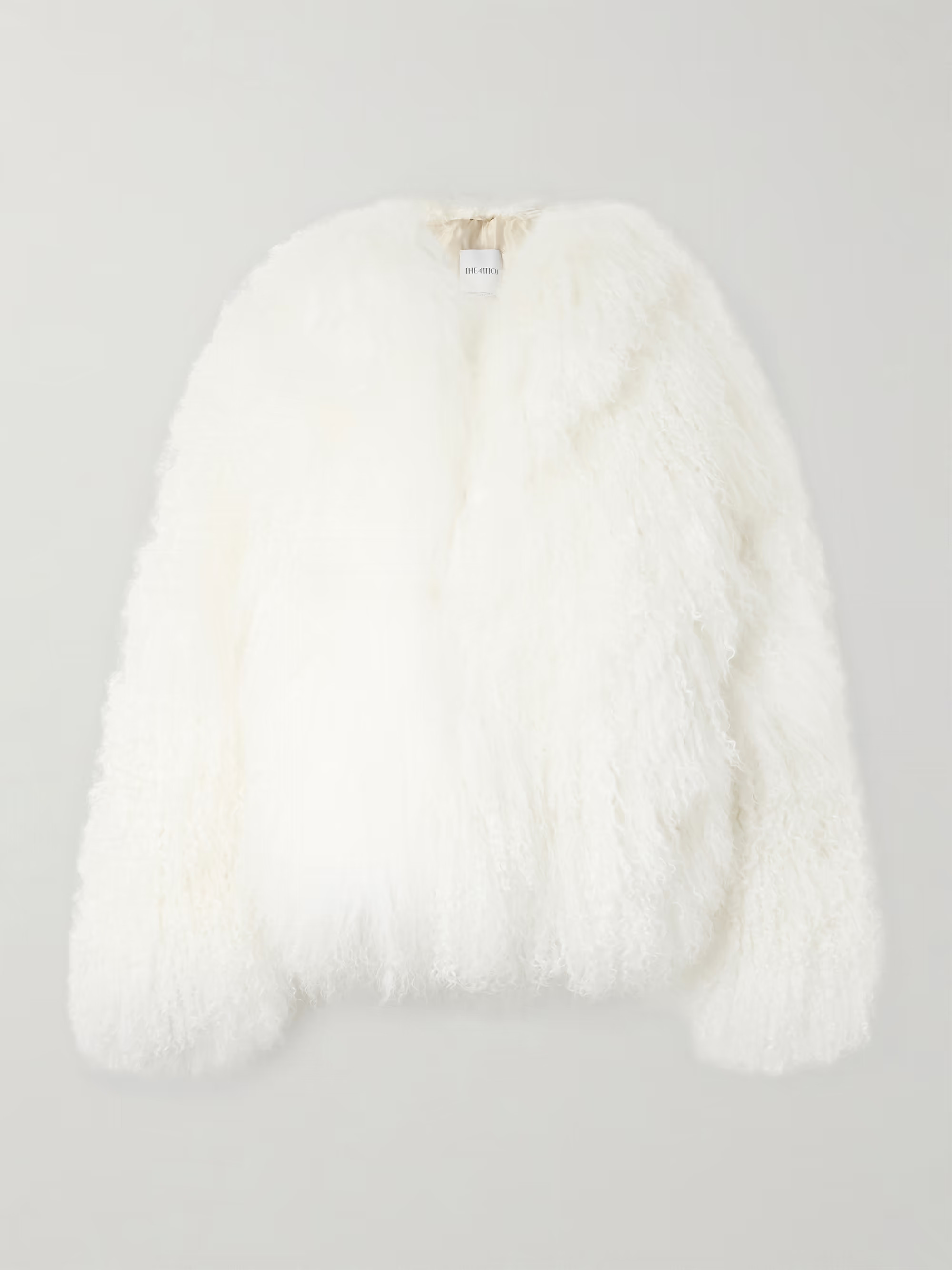 Cropped shearling coat | NET-A-PORTER (US)