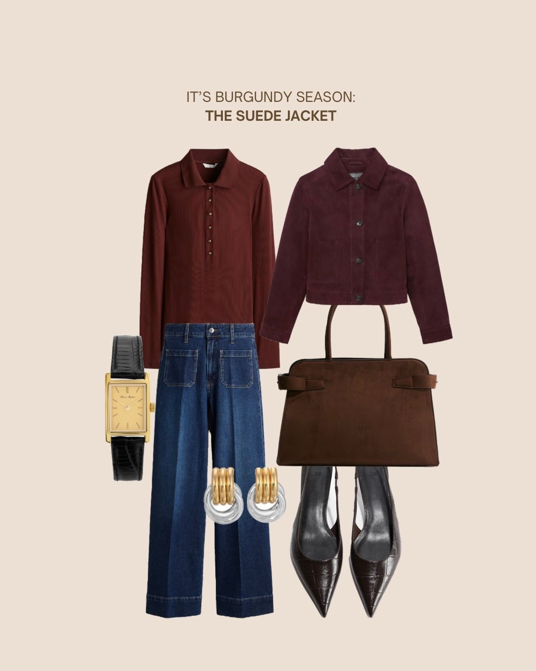 It’s burgundy season:
The suede jacket 

#LTKeurope #LTKuk #LTKautumn