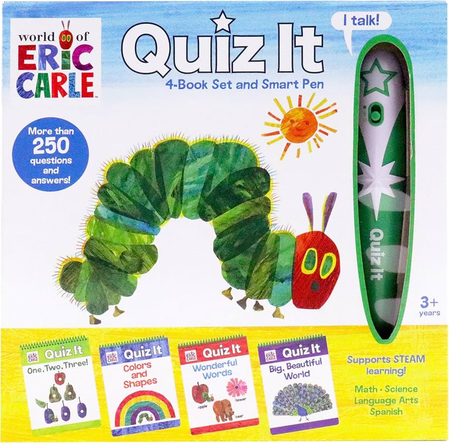 World of Eric Carle, Quiz It Pen 4-Book Set and Talking Smart Pen - Interactive Educational Book ... | Amazon (US)