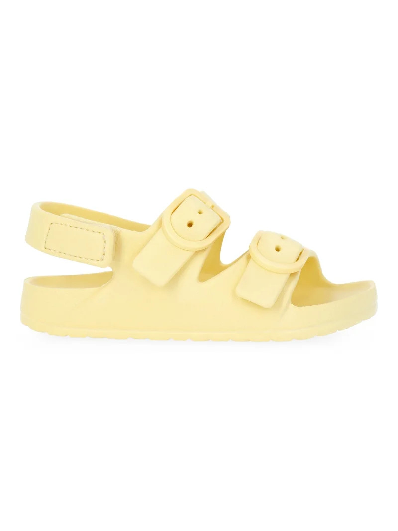 Wonder Nation Toddler Girls Footbed Sandals, 2-Pack | Walmart (US)