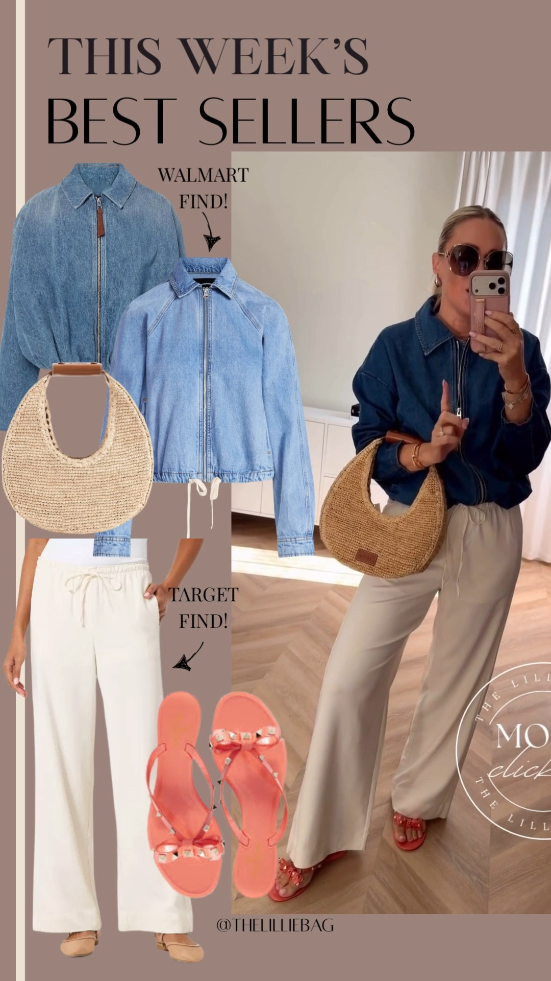 Best seller target pants and the Walmart jacket! (I’m wearing the Amazon bomber). Target viral pants = must-get 🤍
• Comparable to Aritzia…honestly I like these better
• Sizes XS–4X + short / regular / tall
• I’m 5’6” in regular but would grab tall for extra length- those are the medium/reg

Amazon jacket under $40 and so good…very Zara vibes ✨

Target pants, Target fashion, spring outfits, Amazon jacket, affordable fashion, workwear pants, wide leg pants.

#LTKSeasonal #LTKootd #LTKgrwm