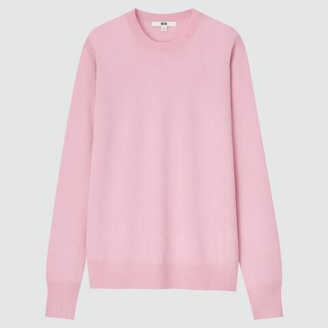 100% Extra Fine Merino Crew Neck Jumper (2021 Season) | UNIQLO (UK)