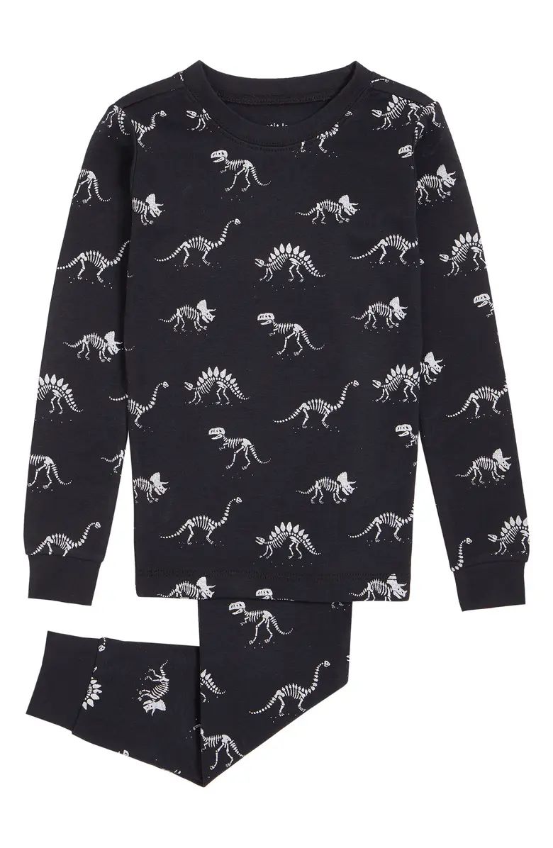 Kids' Dinos Organic Cotton Fitted Two-Piece Pajamas | Nordstrom