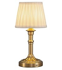 KDG Cordless Portables Table Lamp, LED Fabric Shade Small Desk Lamps, 4000mAh Battery Powered Lig... | Amazon (US)