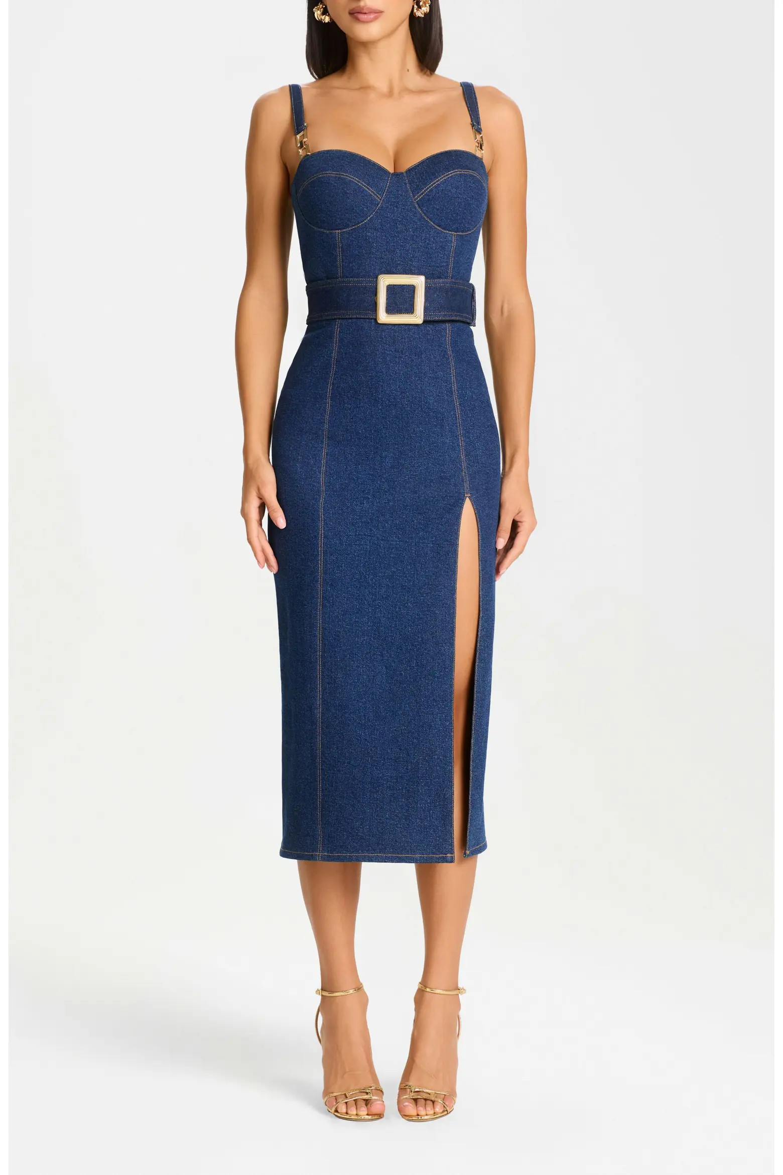 NADINE MERABI Jenna Denim Dress (Women) | Nordstrom | Nordstrom