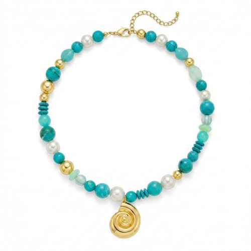 CLASSYZINT Chunky Beaded Statement Necklace for Women Colorful Resin Necklace Fashion Jewelry for... | Amazon (US)