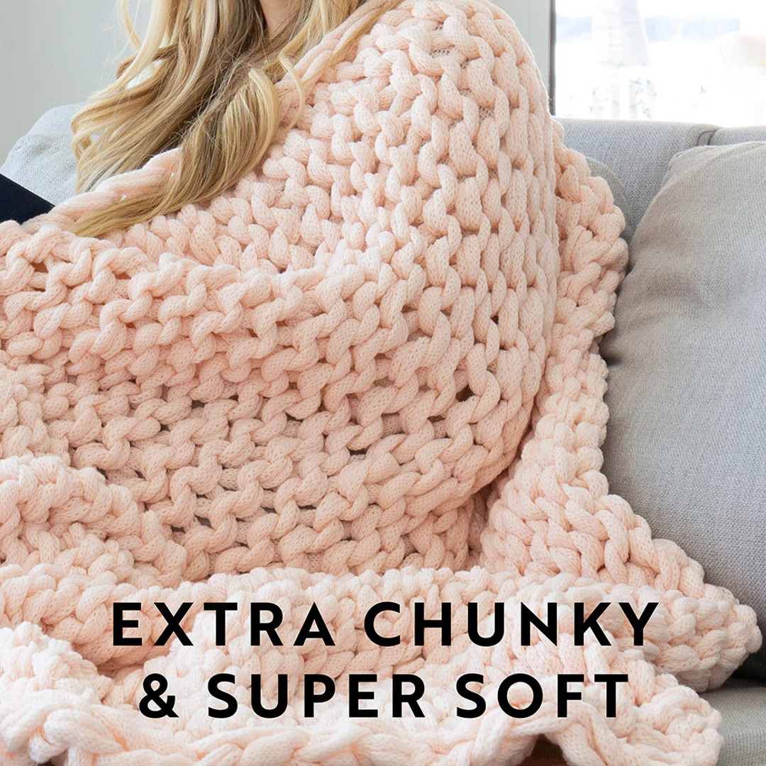 Handmade Chunky Knit Blanket - Etsy | Etsy (US)
