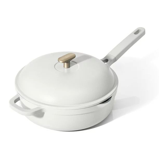 Beautiful All-in-One 4 QT Hero Pan with Steam Insert, 3 pc Set, White Icing by Drew Barrymore | Walmart (US)