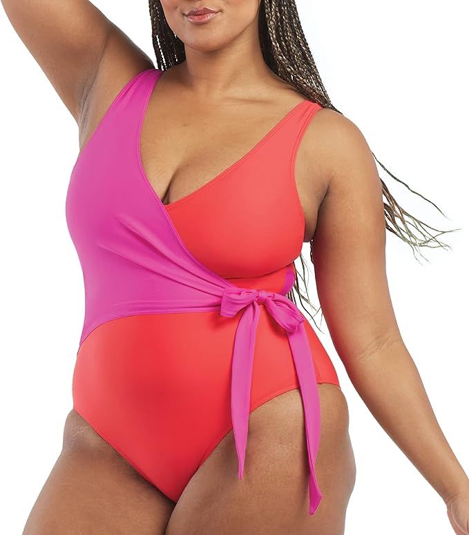 SUMMERSALT The Perfect Wrap One Piece Swimsuit | Amazon (US)