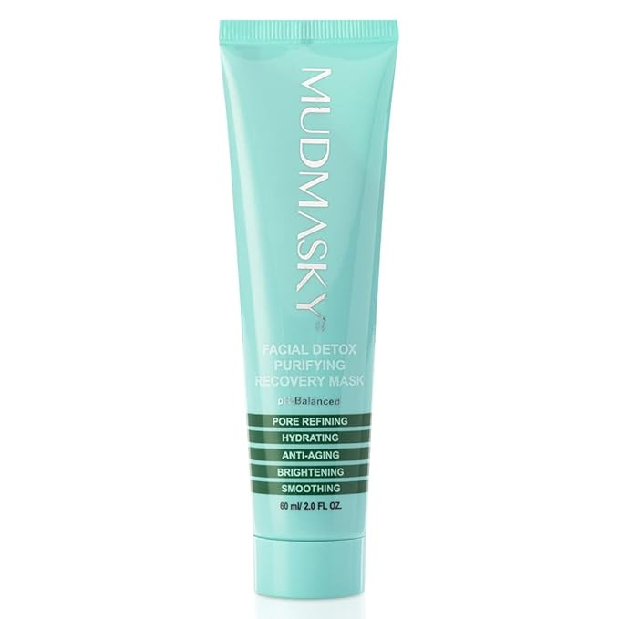 MUDMASKY® Facial Detox Purifying Recovery Mud Mask 60ml / 2.0 FL. OZ. - FULL SIZE - Reduces pore... | Amazon (US)