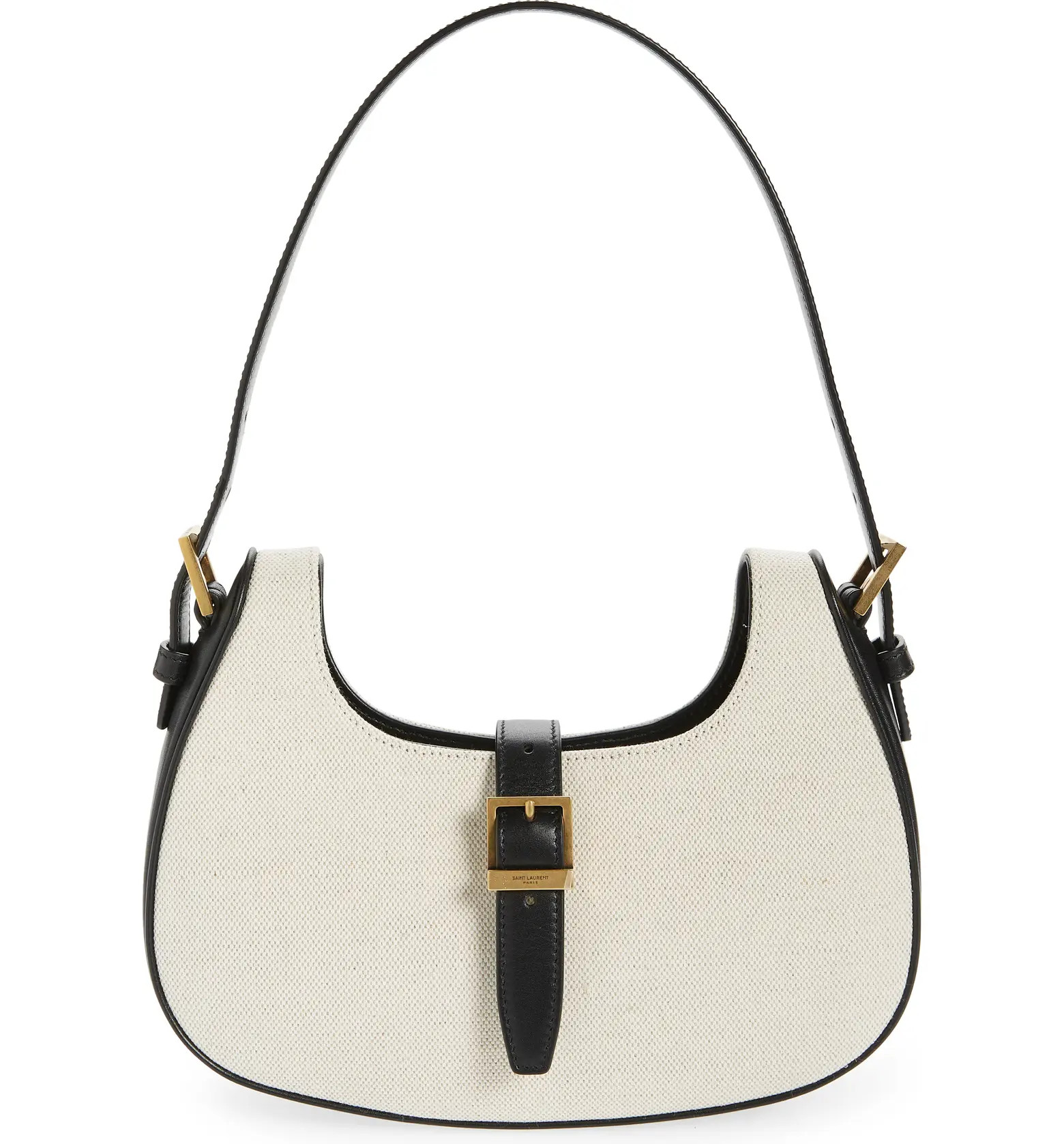 Saint Laurent Le Fermoir Canvas & Leather Hobo | Nordstrom | Nordstrom