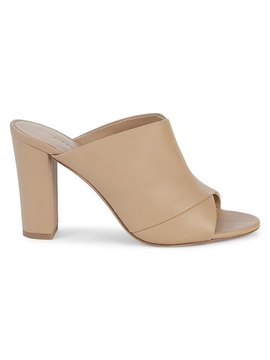 Vince Women's Heath Leather Mule Sandals - Nude - Size 9 | Saks Fifth Avenue OFF 5TH (Pmt risk)