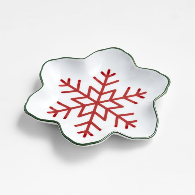 Holiday Stripe Snowflake Spoon Rest + Reviews | Crate & Barrel | Crate & Barrel