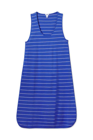 Pima Tank Gown in True Cobalt | Lake Pajamas