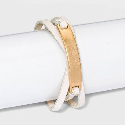 Faux Leather Wrap Bracelet - Universal Thread™ | Target
