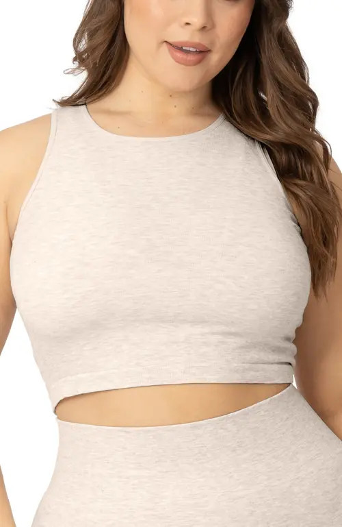 Kindred Bravely Sublime Maternity & Nursing Longline Bra Top in Oatmeal Heather at Nordstrom, Size 1X D | Nordstrom