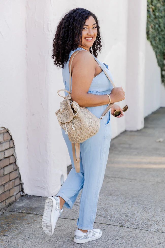 Sea To Shining Sea Chambray Jumpsuit | Pink Lily