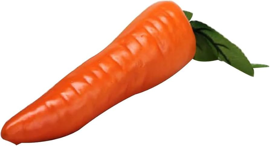 1Pc Orange Artificial Vegetables Decorative Reusable Plastic Carrot Home Decor Excellent Quality ... | Amazon (US)