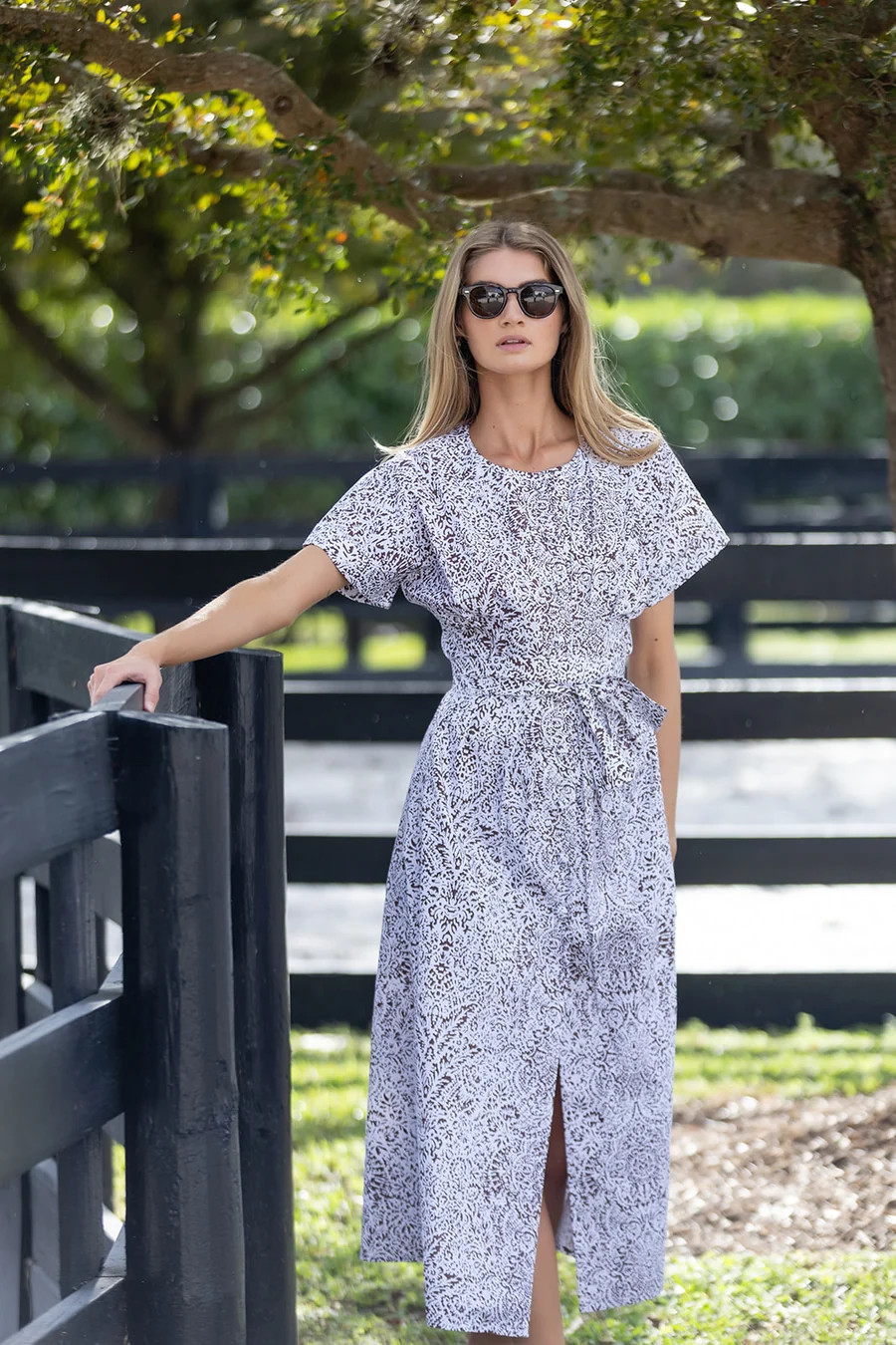 Lila Dress Poplin - Coco Cassis | Julia Amory