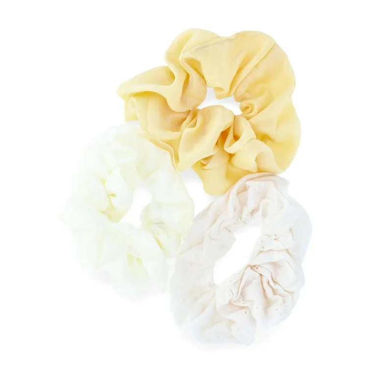 Time and Tru Hair Tie Set, 3-Pack, Yellow | Walmart (US)