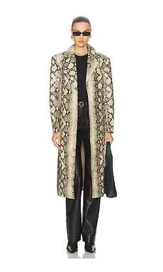 BY.DYLN x REVOLVE Yolanda Coat in Snakeskin from Revolve.com | Revolve Clothing (Global)