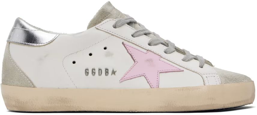 White & Pink Super-Star Sneakers | SSENSE