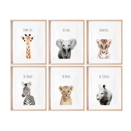 Click for more info about Safari Nursery Prints Set of 6 Prints Nursery Decor Nursery | Etsy