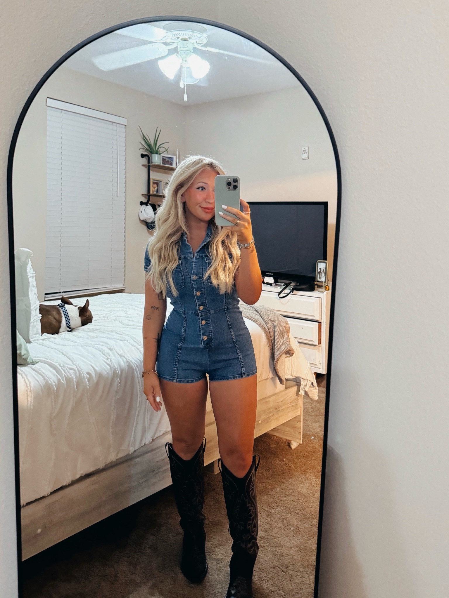 Nashville night out/ country concert outfit! Romper the most flattering thing I’ve ever owned and a size Small! Boots true to size 7.5

#LTKSeasonal #LTKFindsUnder50 #LTKTravel