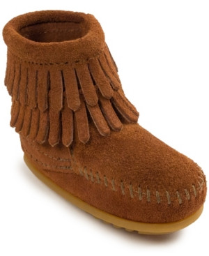 Minnetonka Baby Girls Double Fringe Boot | Macys (US)