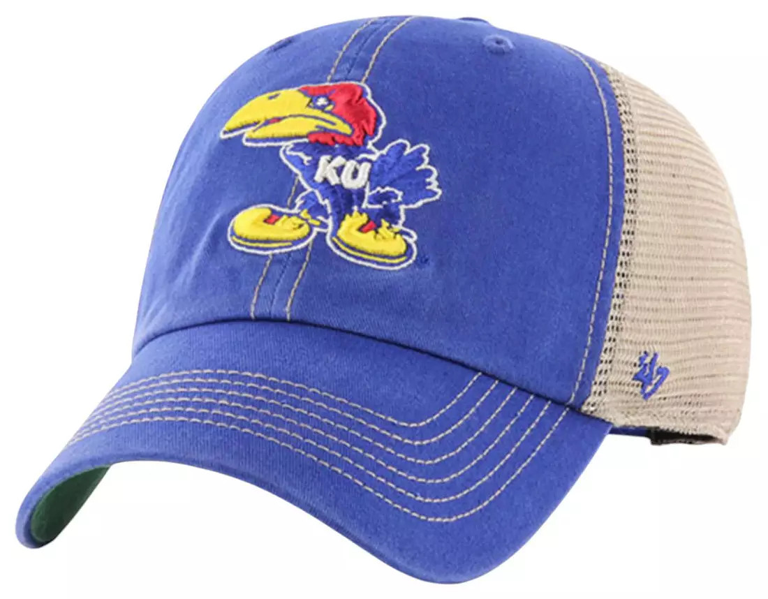 '47 Kansas Jayhawks Blue Vintage Trawler Clean Up Adjustable Hat | DICK'S Sporting Goods