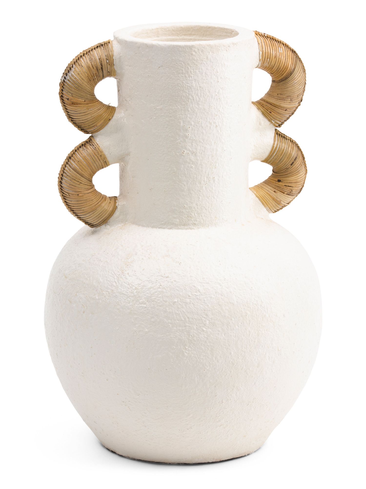 Anibal Vase With Rattan Handles | TJ Maxx