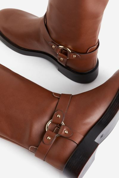 Knee-high Biker Boots | H&M (US + CA)