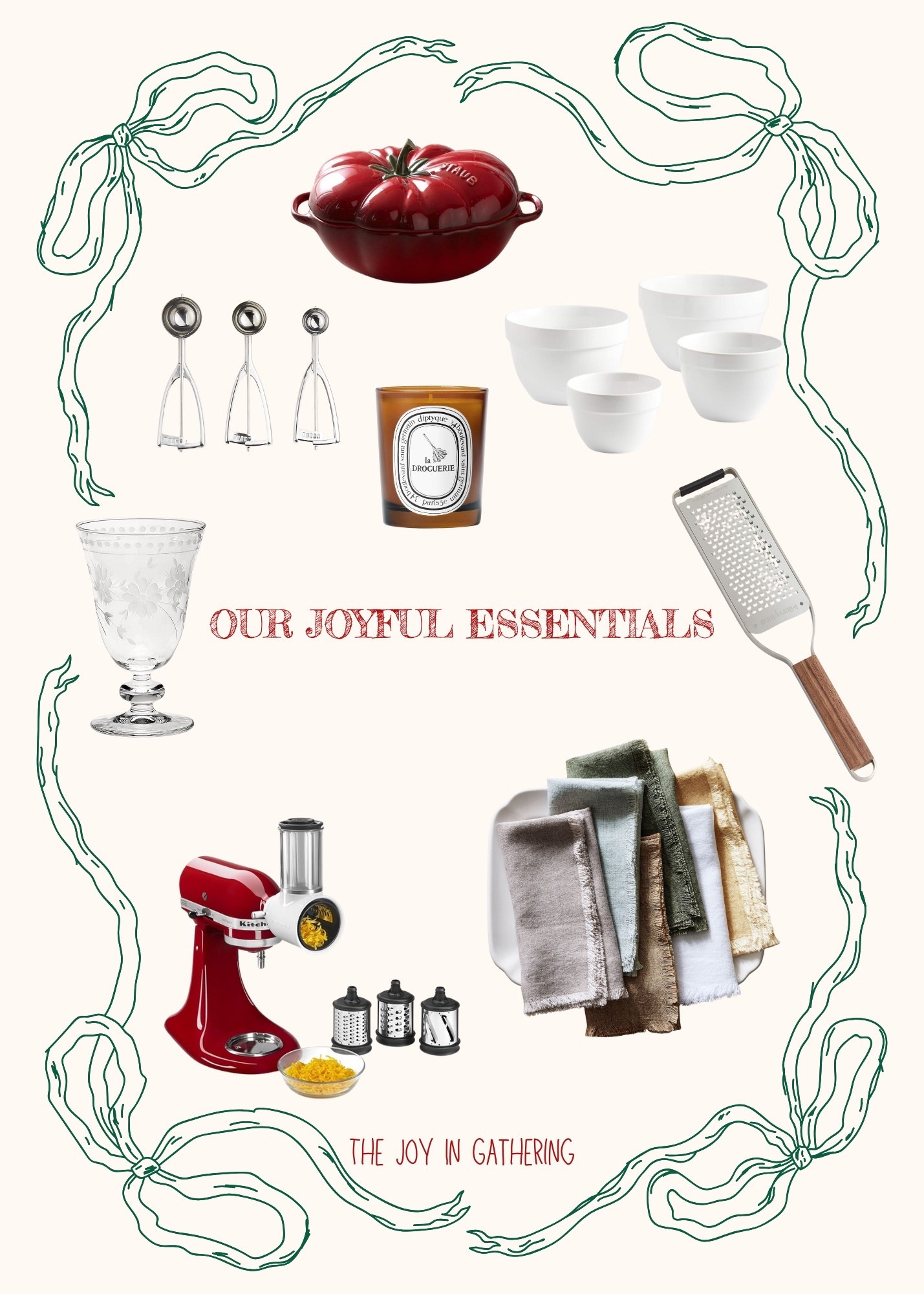 🌿 Our Joyful Essentials
The pieces we use and love all year long — vintage-etched goblets, favorite cookbooks, and the candle that makes any kitchen feel fresh. 

#LTKHoliday #LTKGiftGuide #LTKSeasonal