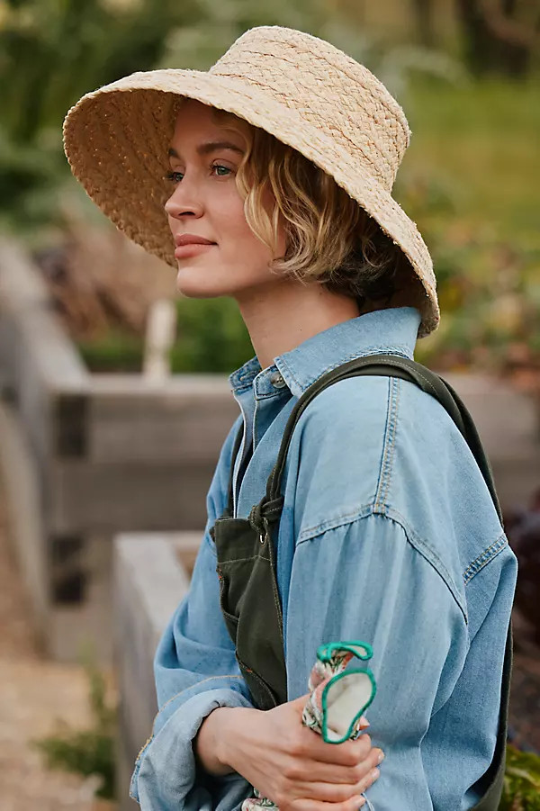 Woven Raffia Bell Hat | Anthropologie (US)