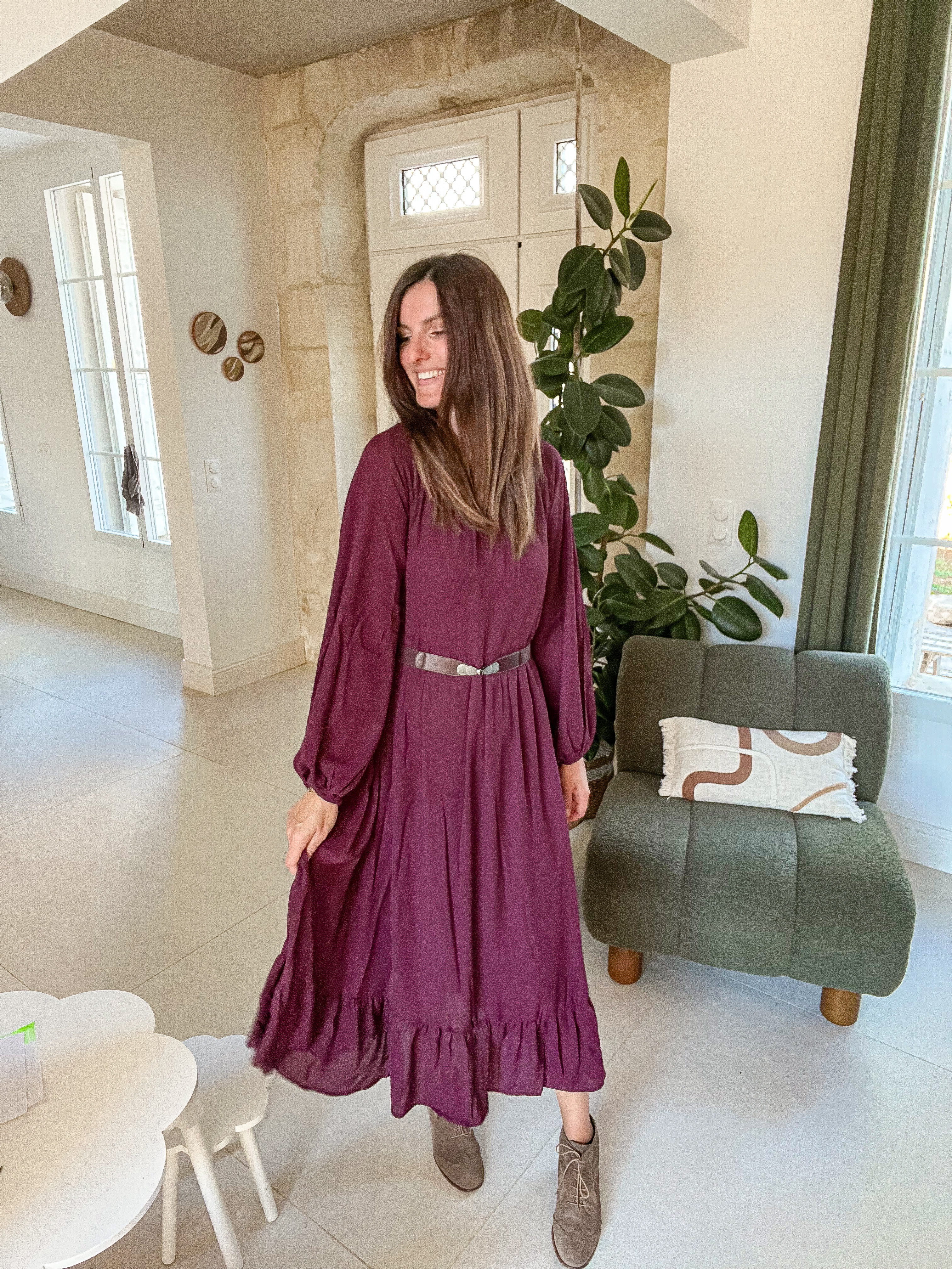 Une robe prune pour l'automne 

 #LTKfrance #LTKdatenight #LTKautumn