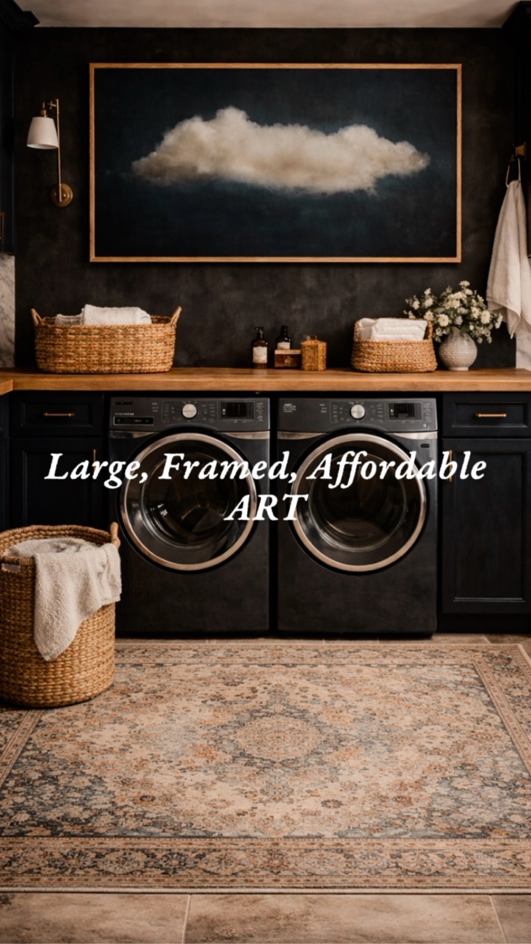 
🏡Follow for more affordable home finds + styling tips

Large framed wall art that looks high-end without the high price 👏🏼
I found SO many beautiful, affordable pieces for every room—laundry rooms, living spaces, bedrooms, and even offices.

large wall art. affordable wall decor. oversized art prints. home decor ideas. designer look for less. neutral wall art. framed wall art. modern traditional home. laundry room decor. living room wall styling.

#LTKHome