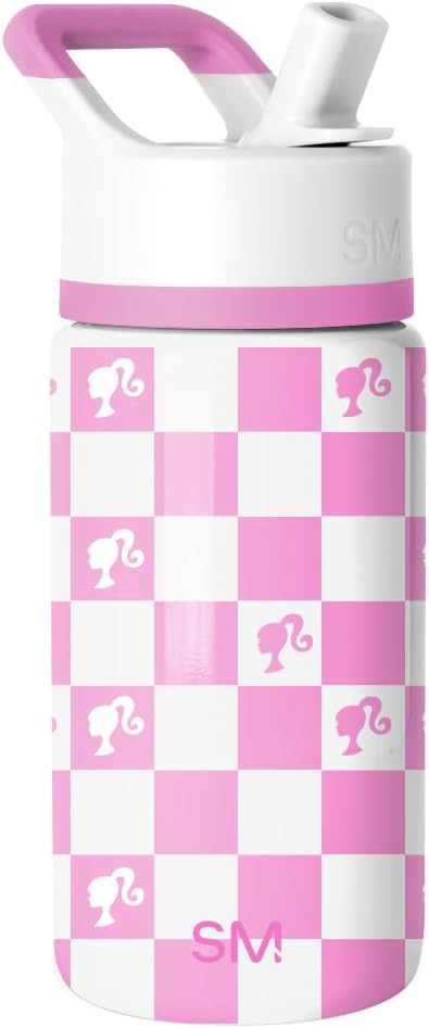 Simple Modern Kids Summit Water Bottle with Straw Lid | Mattel Barbie 14oz Stainless Steel Cup In... | Amazon (US)