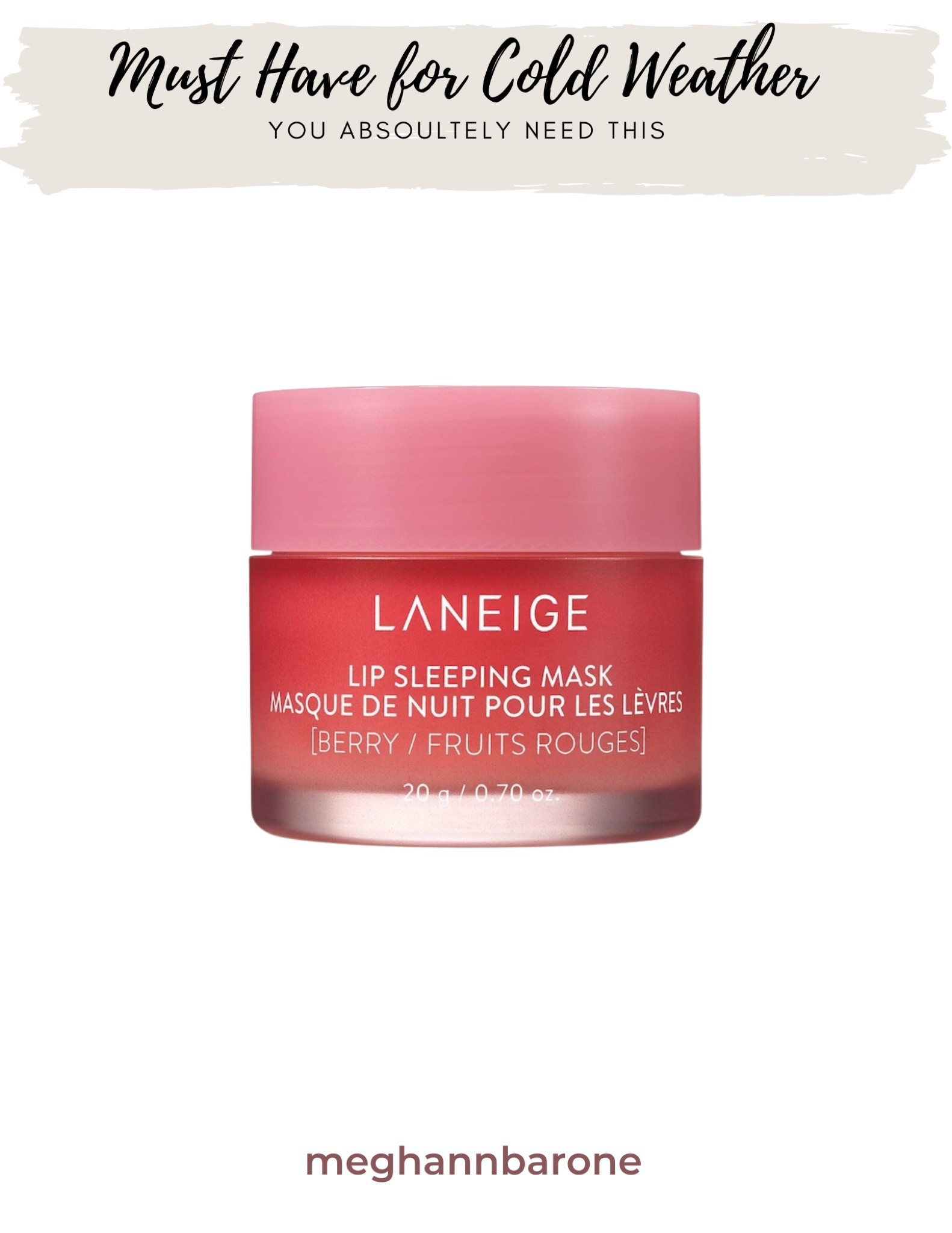 MUST HAVE for colder weather! The absolute best and most hydrating lip mask. I wear this all day, not just at night. It makes your lips look beautiful all the time! 

#LTKSeasonal #LTKunder50 #LTKbeauty