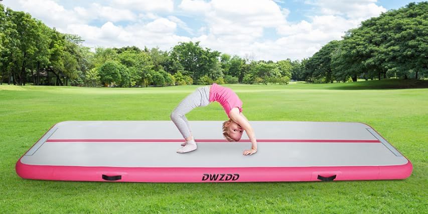 CNSPORT 10ft/13ft/16ft/20ft/23ft/26ft Inflatable Gymnastics Airtrack Tumbling Mat Air Track Floor Ma | Amazon (US)