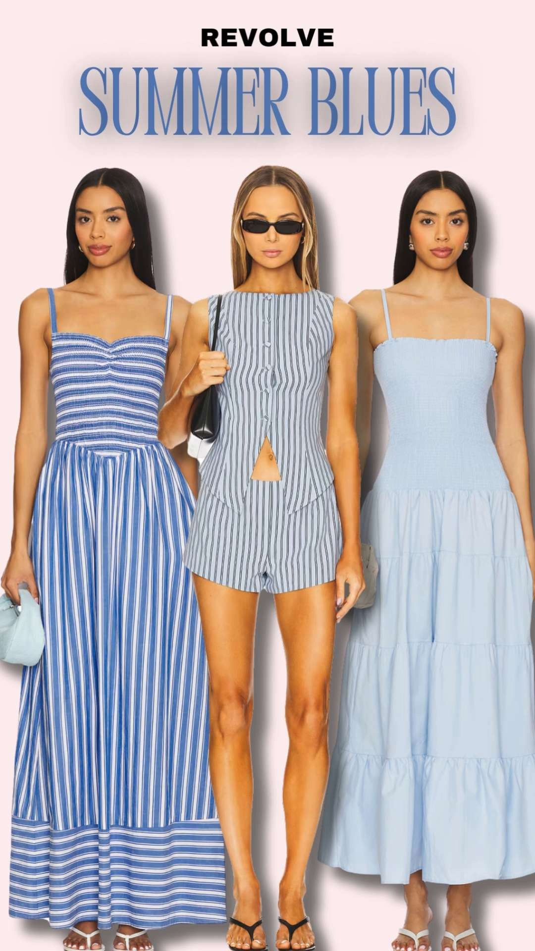 Feeling the summer blues in the best way 💙☀️ These Revolve dresses and sets are light, breezy, and made for beach days, brunch dates, and everything in between. From coastal blues to bold cobalt, these outfits are serving major cool-girl energy. #SummerBlues #RevolveStyle #BlueOutfits #RevolveFinds #CoastalCool #LTKSummerStyle #SummerDresses #MatchingSetStyle #BeachToBrunchLooks #BlueAesthetic #ChicVacationStyle #RevolveLooks #SummerWardrobe2025 

 #LTKSummerEdit #LTKSeasonal #LTKStyleTip