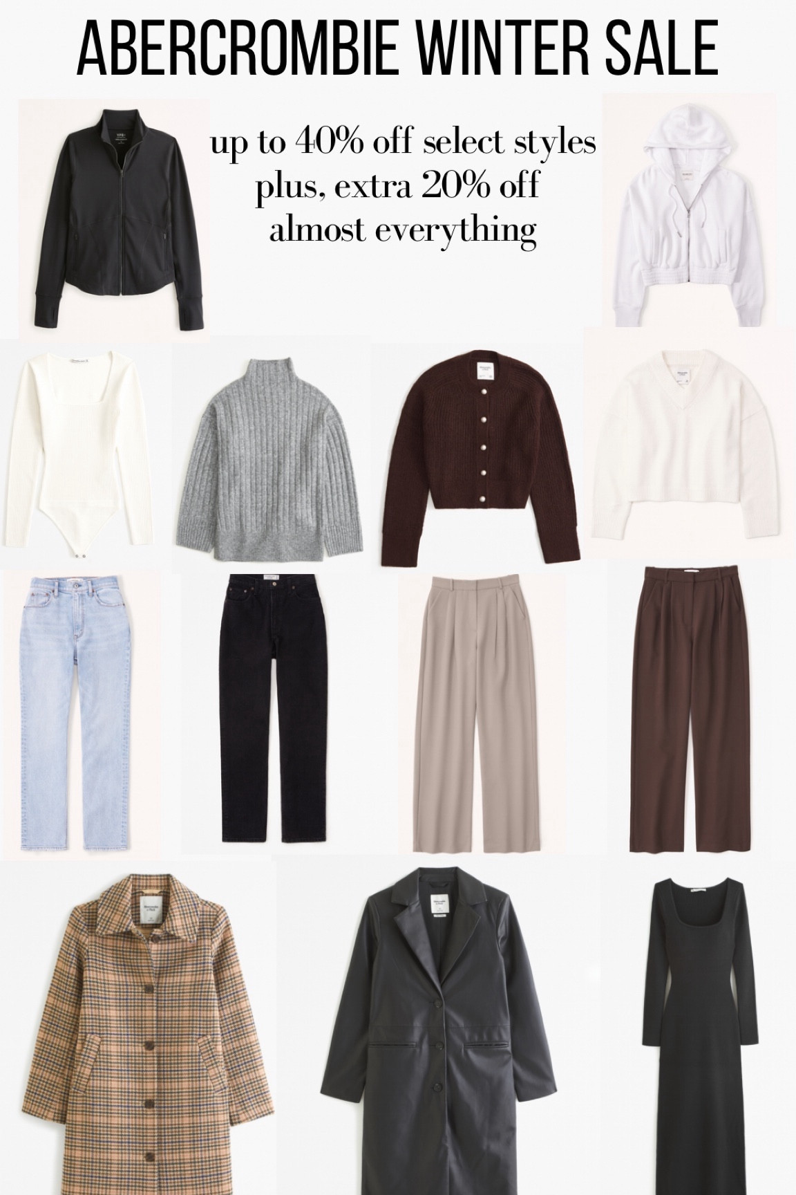 Abercrombie is having their winter sale right now, and it’s SO good! Here are some of my favorite deals 🤗

#LTKstyletip #LTKMostLoved #LTKsalealert