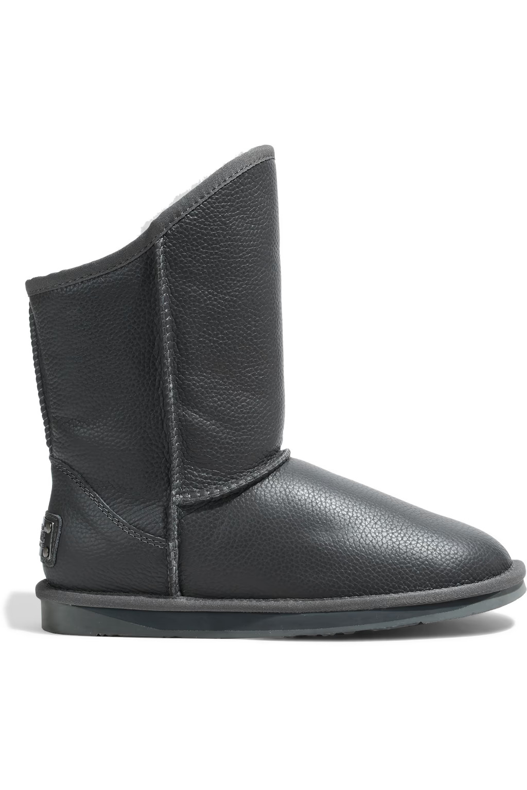 Cosy short shearling-lined leather boots | The Outnet (US and CA)