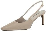 Anne Klein Women's Rosel Slingback Kitten Heel, Beige Suede, 9.5 M | Amazon (US)