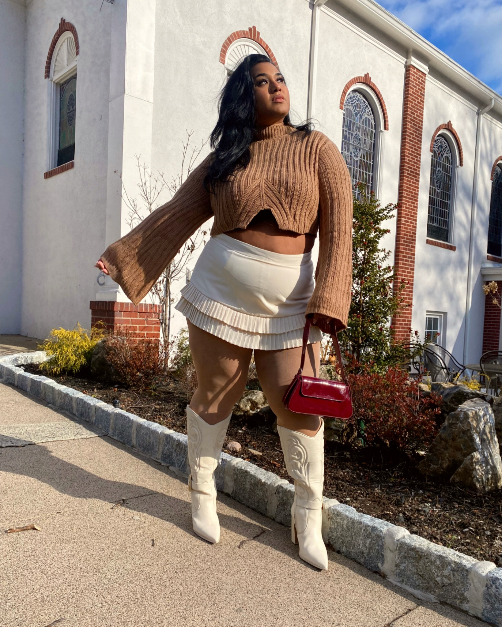 Plus Size Winter Outfit 
Cream Wide Calf cowboy boots for 18in calves 


#LTKPlusSize #LTKShoeCrush #LTKStyleTip