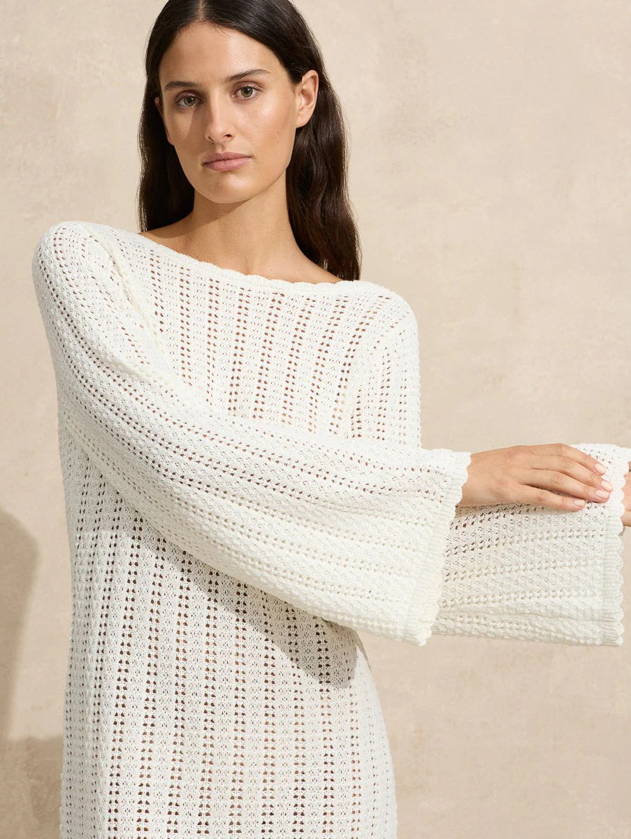 Pointelle Mini Dress | Peony Swimwear