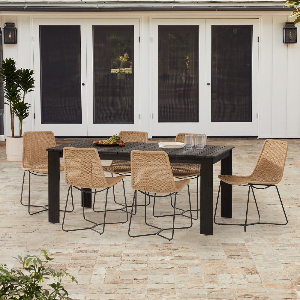 Playa Outdoor Expandable Dining Table & Slope Chairs Set | West Elm (US)