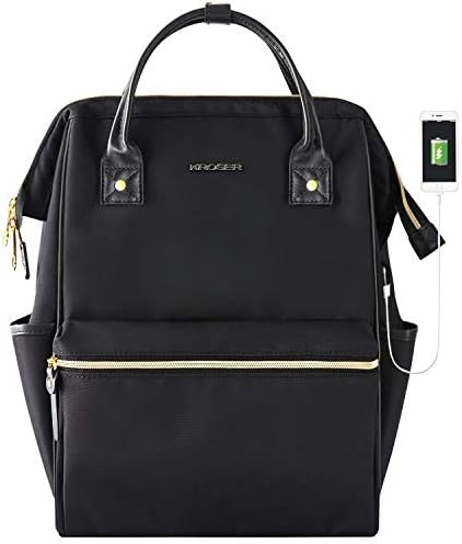 KROSER Laptop Backpack 15.6 Inch Stylish School Computer Backpack Doctor Bag Water Repellent Coll... | Amazon (US)