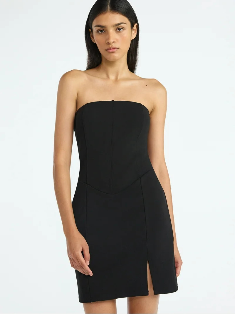 Scoop Women’s Corset Mini Dress, Sizes XS-XXL | Walmart (US)