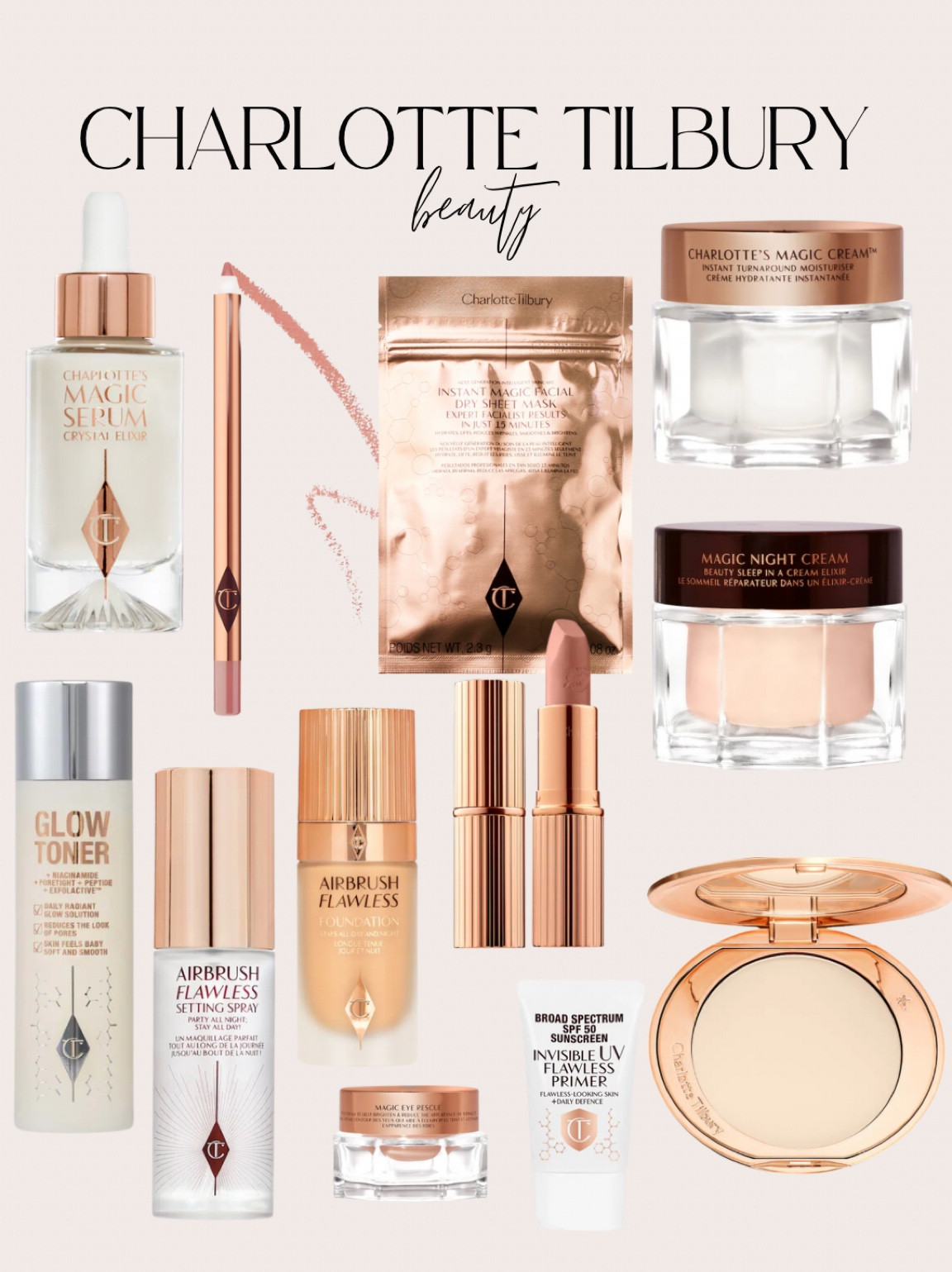 Charlotte tilbury beauty + skincare! Add to cart and wait for Sephora sale 4/14 

#LTKsalealert #LTKFind #LTKbeauty