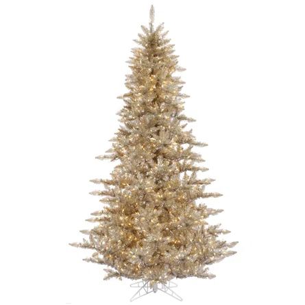 Etta Avenue™ Champagne Fir Artificial Christmas Tree with Clear Lights | Wayfair | Wayfair North America
